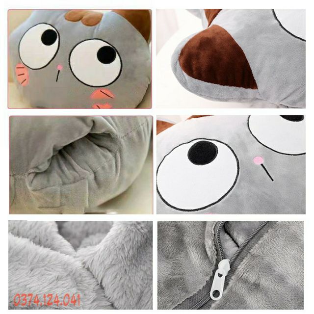 BỘ CHĂN GỐI VĂN PHÒNG TOTORO LOẠI 1 (GỐI MỀM CHĂN MỊN)