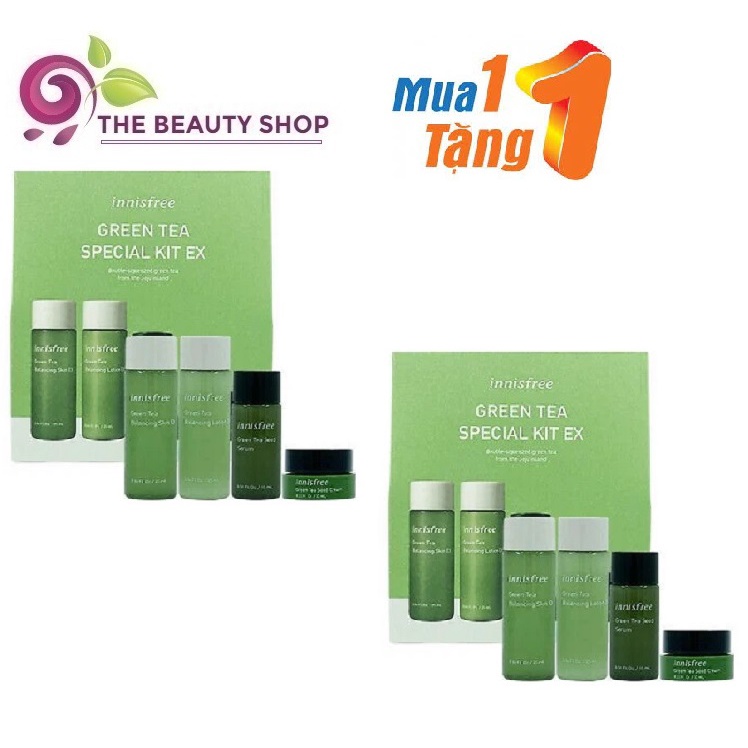 [SALE OFF - Mua 1 tặng 1] Bộ 4 Món Dưỡng Ẩm Innisfree Green Tea Special Kit EX ( mẫu mới nhất )