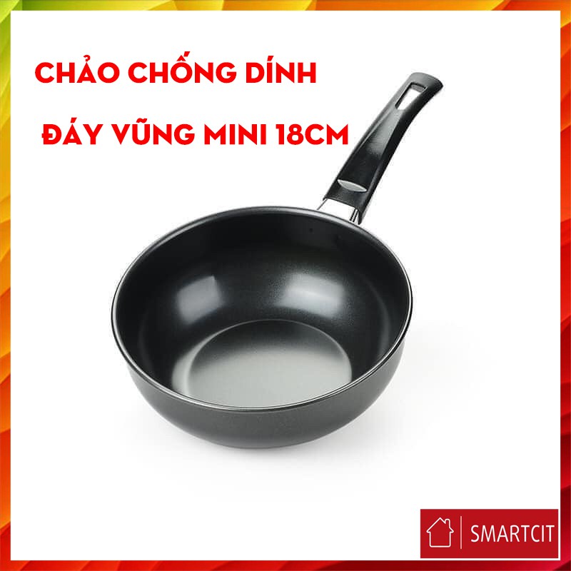 Chảo chống dính đáy vũng mini