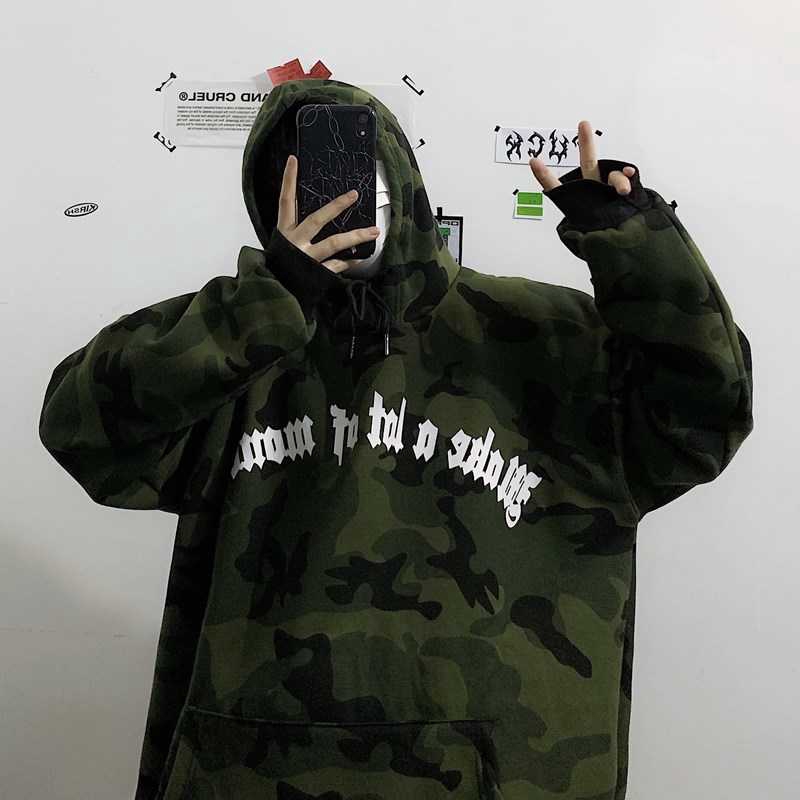 Áo hoodie dáng rộng phối họa tiết rằn ri xinh xắn dành cho nam và nữ | BigBuy360 - bigbuy360.vn
