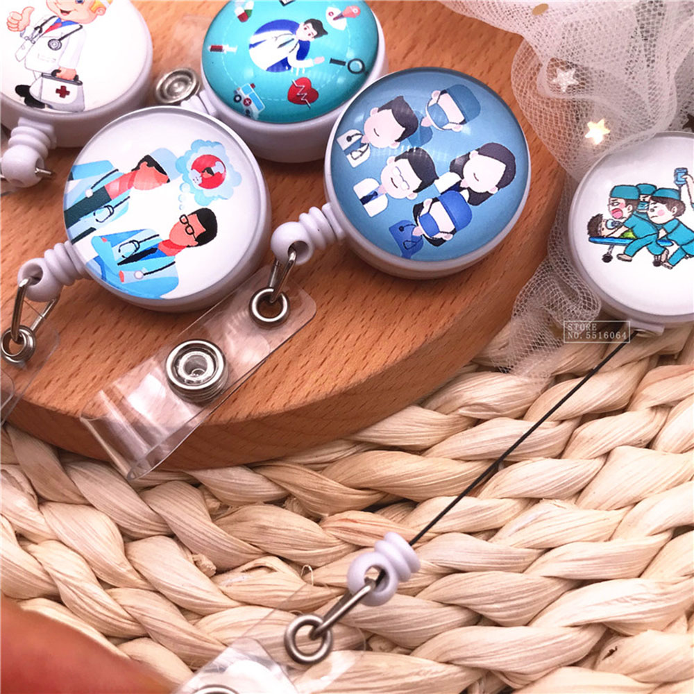 Dây kẹp đeo thẻ họa tiết hoạt hình dễ thương