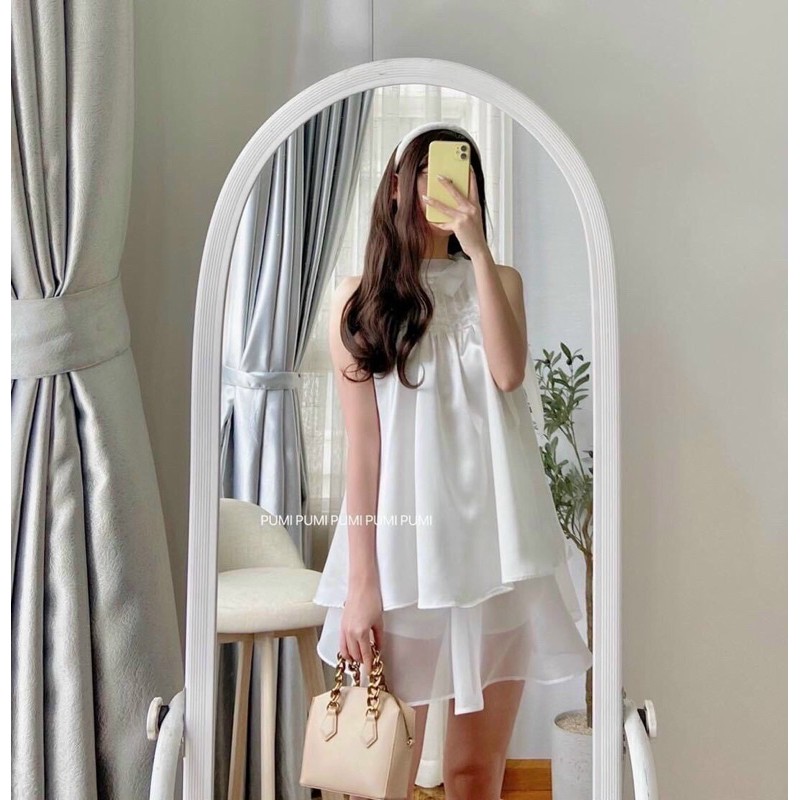 [Mã WAMT1505 giảm 10K đơn 0K] SET ÁO CỔ YẾM CỘT NƠ KÈM CHÂN VÁY (KÈM VIDEO HÌNH THẬT) | BigBuy360 - bigbuy360.vn