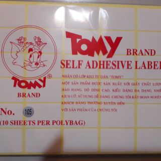 Combo 2 tập giấy decal tomy A5 cỡ 99-124