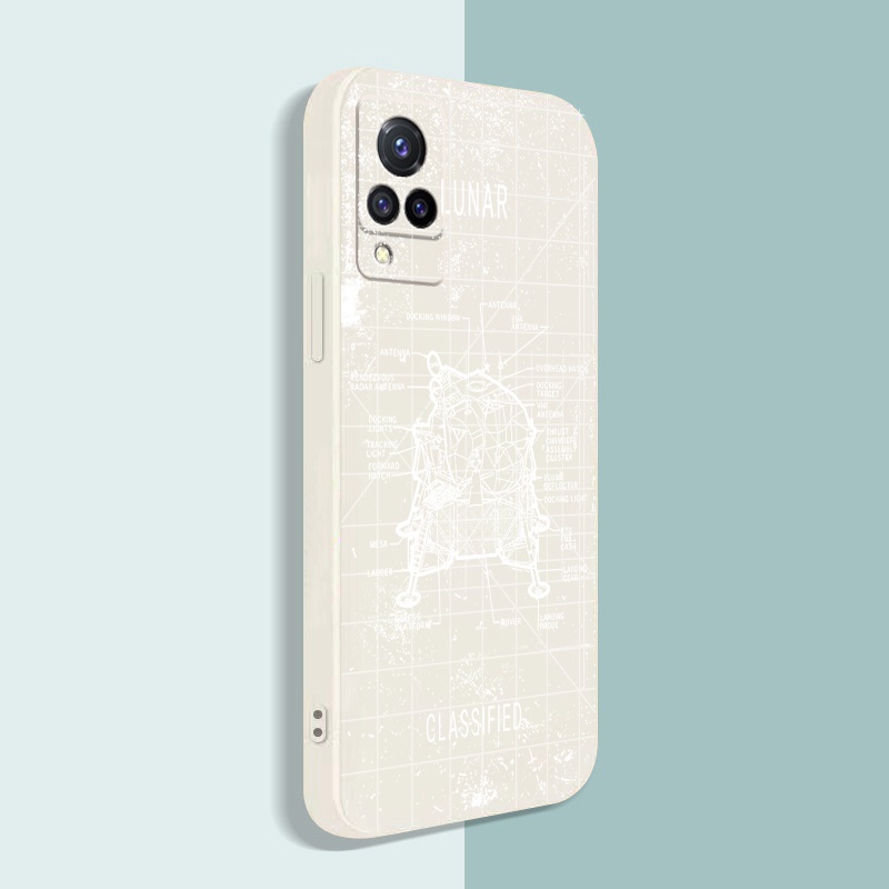 Ốp Điện Thoại Góc Vuông Họa Tiết Không Gian Cho VIVO Y12S Y12A Y50 Y30i Y20 Y20i Y3S Y15 Y17 Y95