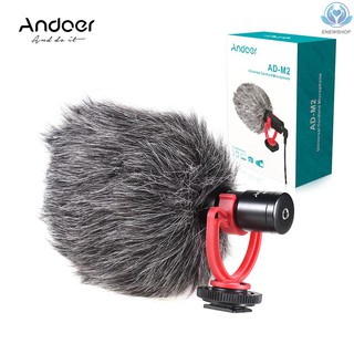 Mic Thu Âm Andoer Ad-M2 Cổng 3.5mm Cho Máy Ảnh Dslr / Máy Tính Bảng / Máy Ảnh Dslr