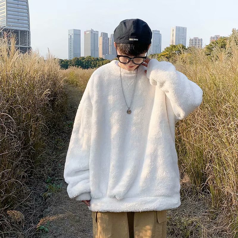 Long Sleeve Round Neck 2 Colors White Black Fashion 2020 Youth