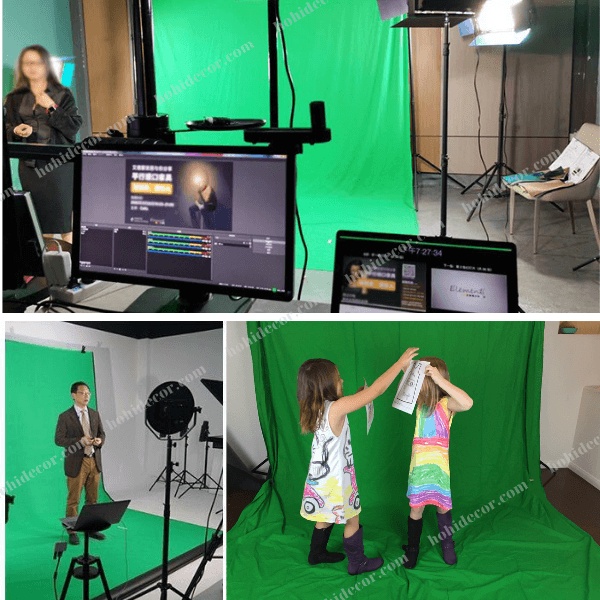Phông Xanh Quay Phim, Tách Nền, Livestream, Phông Vải Chụp Ảnh Studio, Background Xanh Lá Key Hình - HoHi Decor