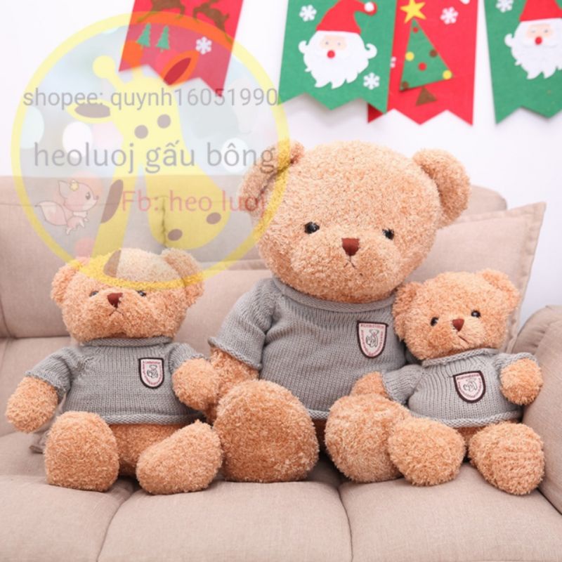 ❌GẤU BÔNG 𝐂𝐀𝐎 𝐂𝐀̂́𝐏 gấu Teddy  Thú Nhồi Bông  Mềm Mịn Sang Trọng Đồ Chơi Nhồi Bông Quà Tặng Cho Bé