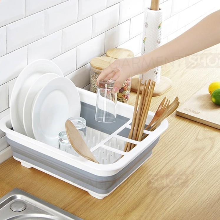 Giá Phơi Chén Dĩa Bằng Silicone Gấp Gọn Tiện Dụng | BigBuy360 - bigbuy360.vn