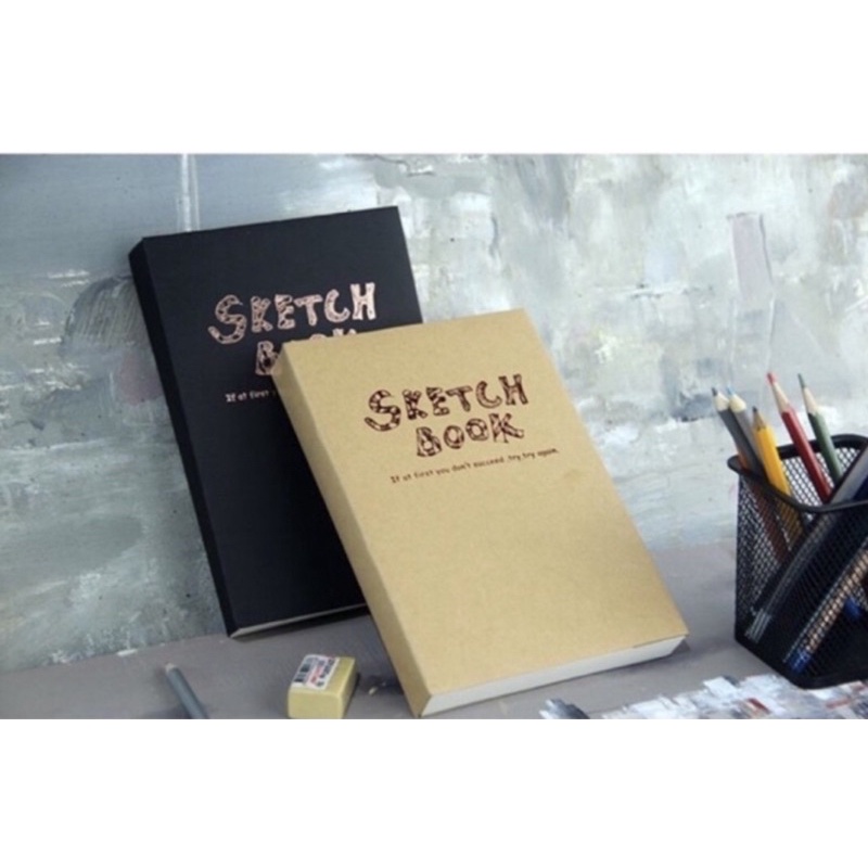 Sổ vẽ sketch book 120 trang may gáy Potentate 100gms