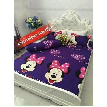 SALE 69K Bộ ga gối poly 1,6m HELLO KITTY NƠ