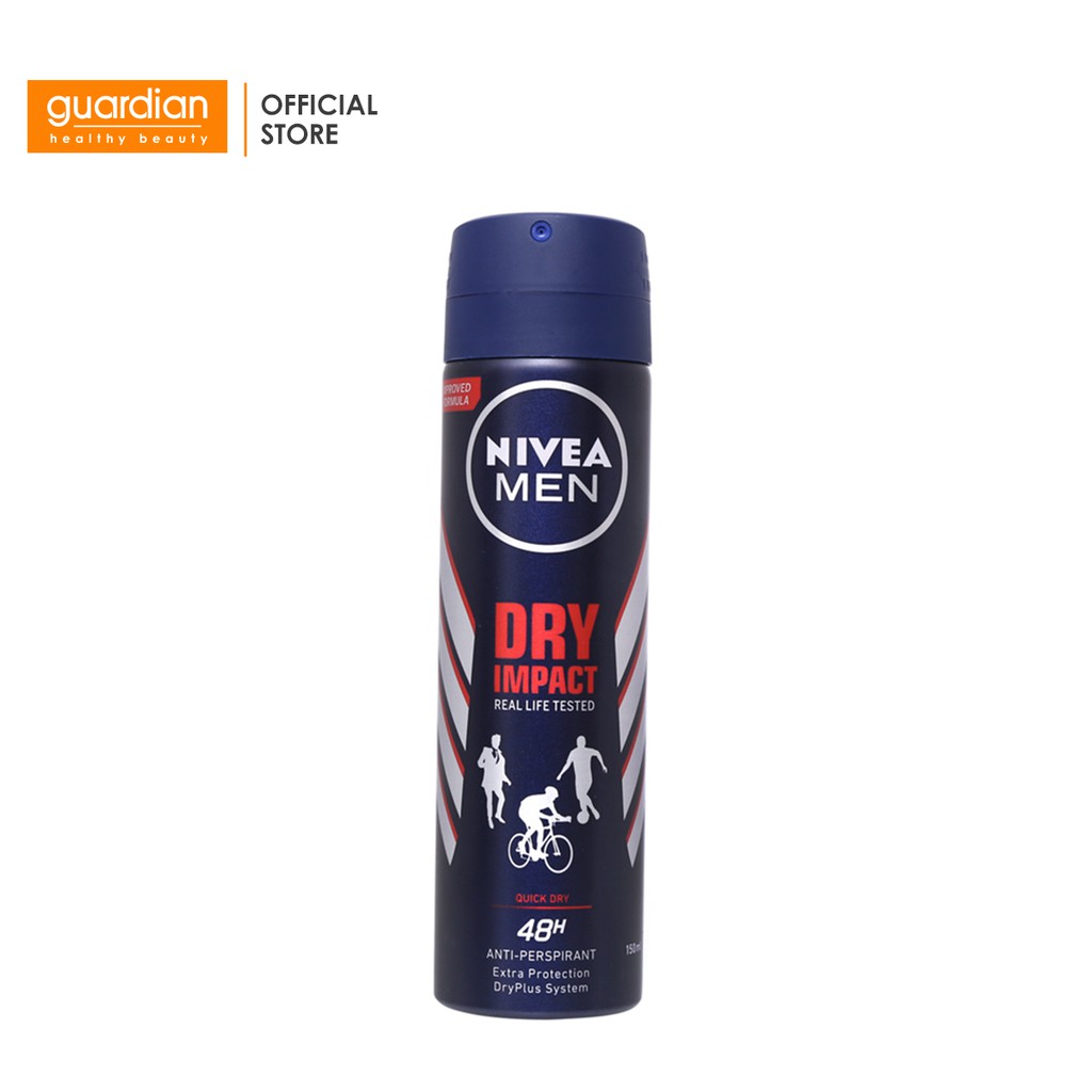 Xịt khử mùi khô thoáng Nivea Men Dry Impact 150ml