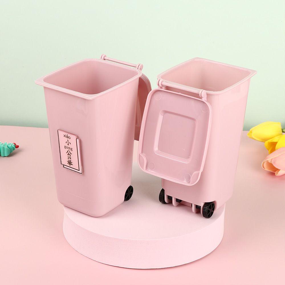 FOREVER Pink Pen Holder Stationery Box Office Storage Cosmetic Container School Supplies Square Pencil Pen