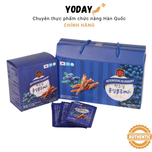 Nước hồng sâm Việt quất Hàn Quốc có lợi cho sức khỏe của mắt, ngăn chặn sự hấp thụ đường và cholesterol