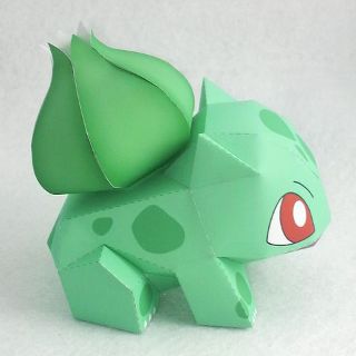Mô hình giấy Pokemon: BULBASAUR