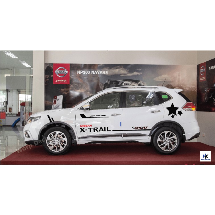 Tem xe nissan Xtrail- tem xe ô tô giá rẻ- decal Xtrail