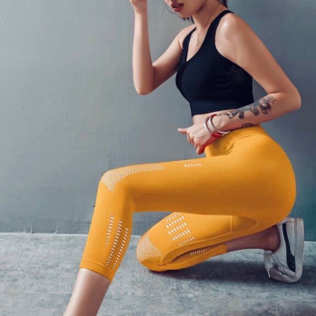 Quần lửng phối lưới gym,thể thao,yoga