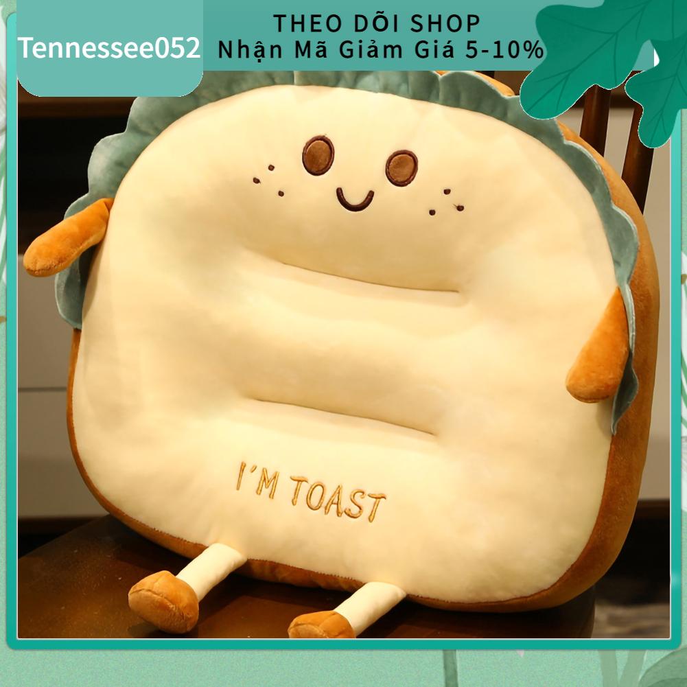 Hàng Sẵn Đệm Lót Mông Bánh Mì Dễ Thương Bằng Cotton PP Thoáng Khí Cho Tựa Lưng, Lót Ghế Ô Tô, Sofa Nhà Ở / Văn Phòng【Tennessee052】