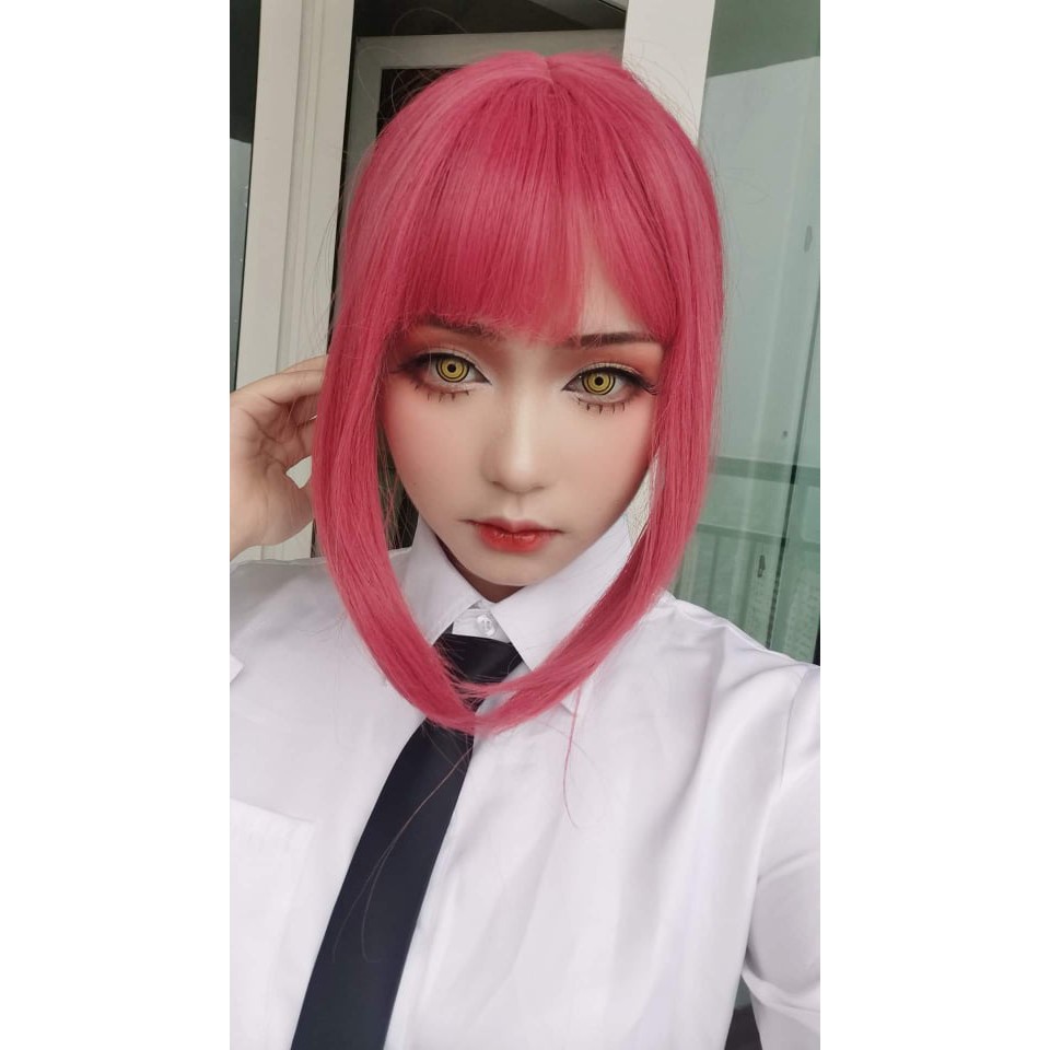 Kính áp tròng cosplay vàng 2 vòng - Lens cosplay nhân vật Makima Chainsaw man & Mihawk One Piece