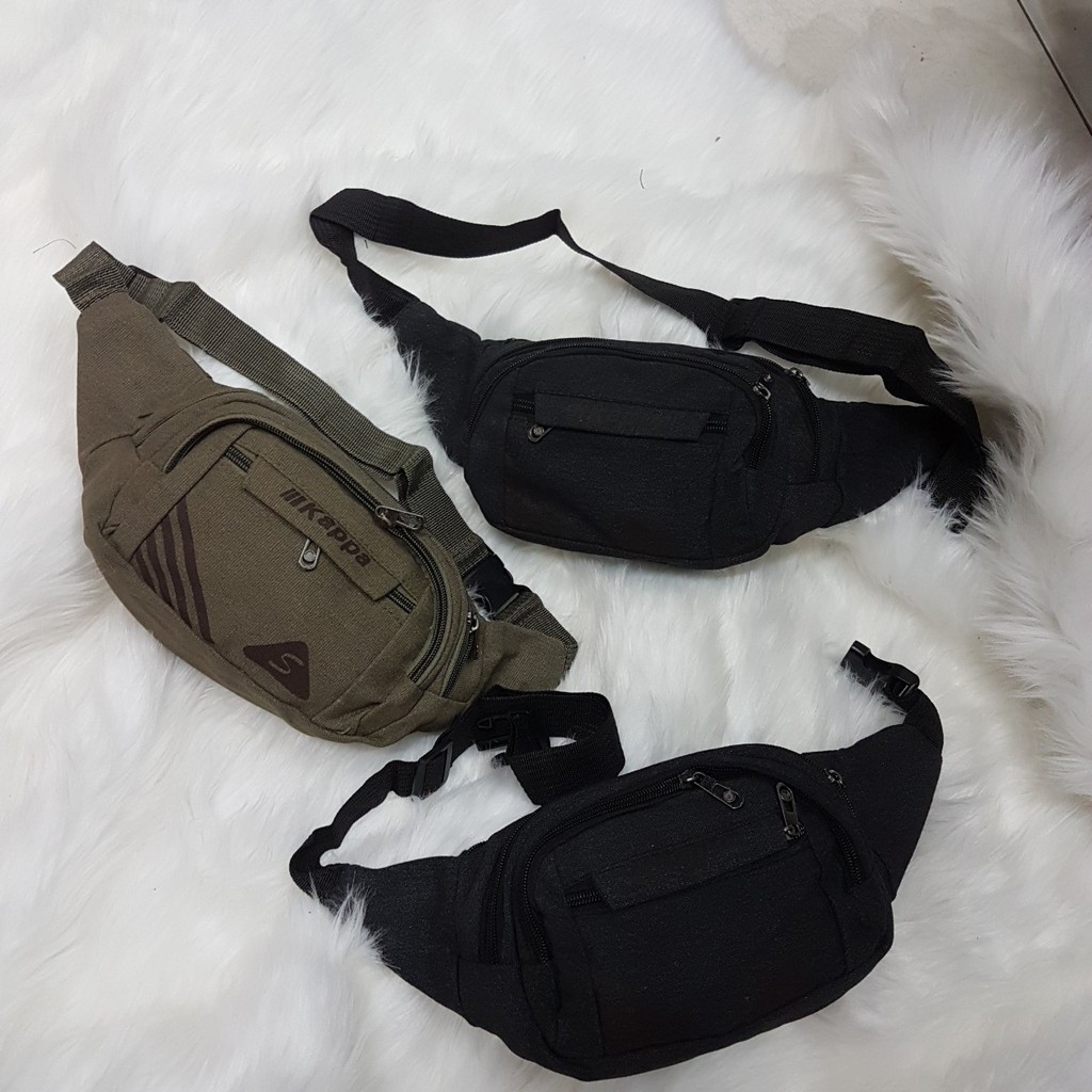 [CÓ VIDEO THẬT]Túi đeo bụng vải bố | BigBuy360 - bigbuy360.vn