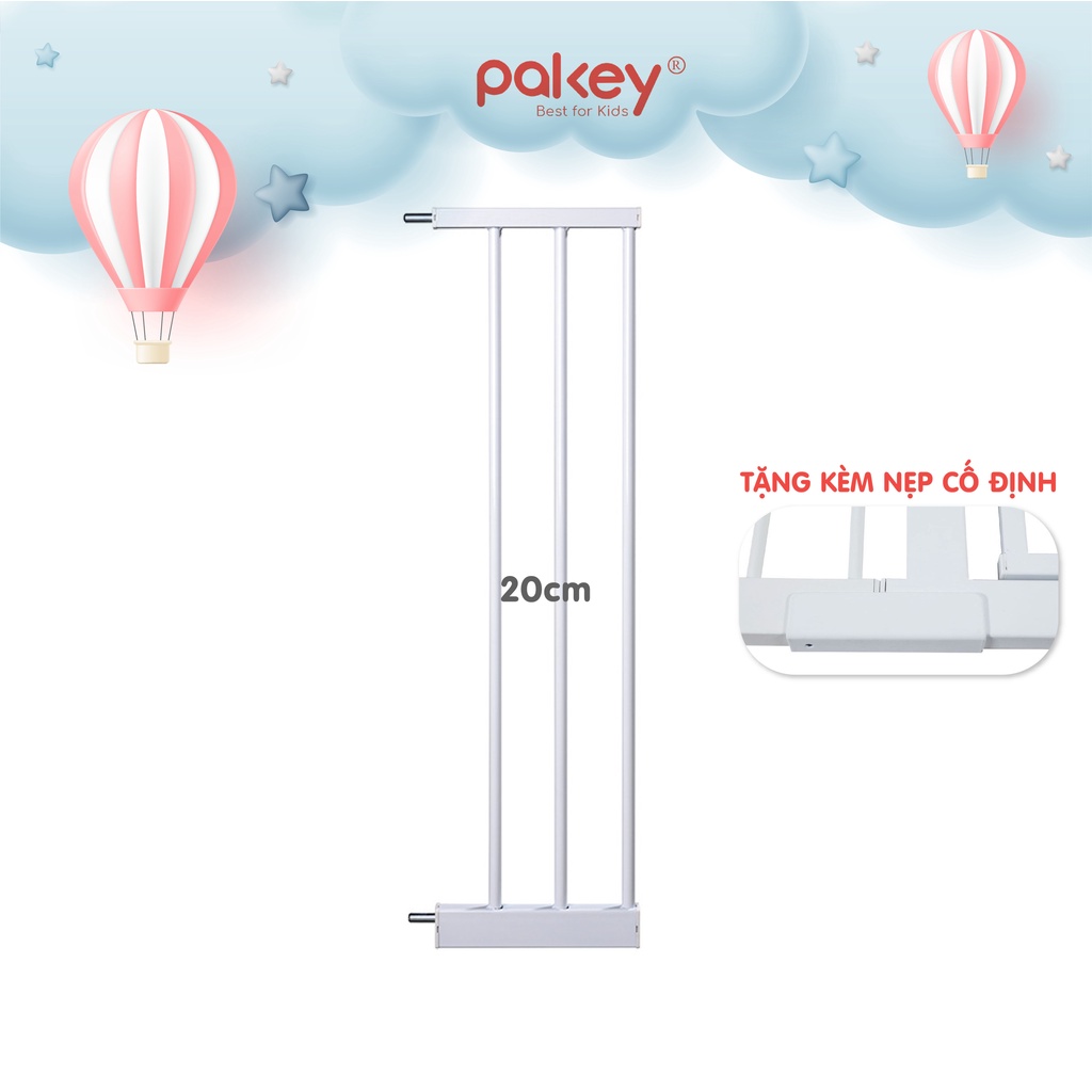 Tấm Nối Thanh Chắn Cầu Thang, Chắn Cửa PAKEY Tiện Lợi Đủ Kích Thước 10-45cm TẶNG THÊM KẸP CỐ ĐỊNH