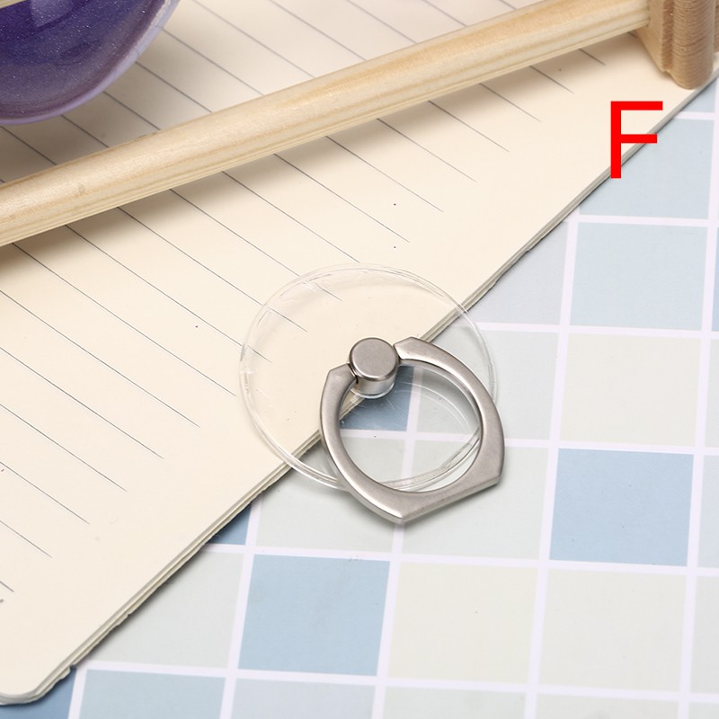 1 Nhẫn Xoay Trong Suốt Dễ Thương Giá Đỡ Điện Thoại