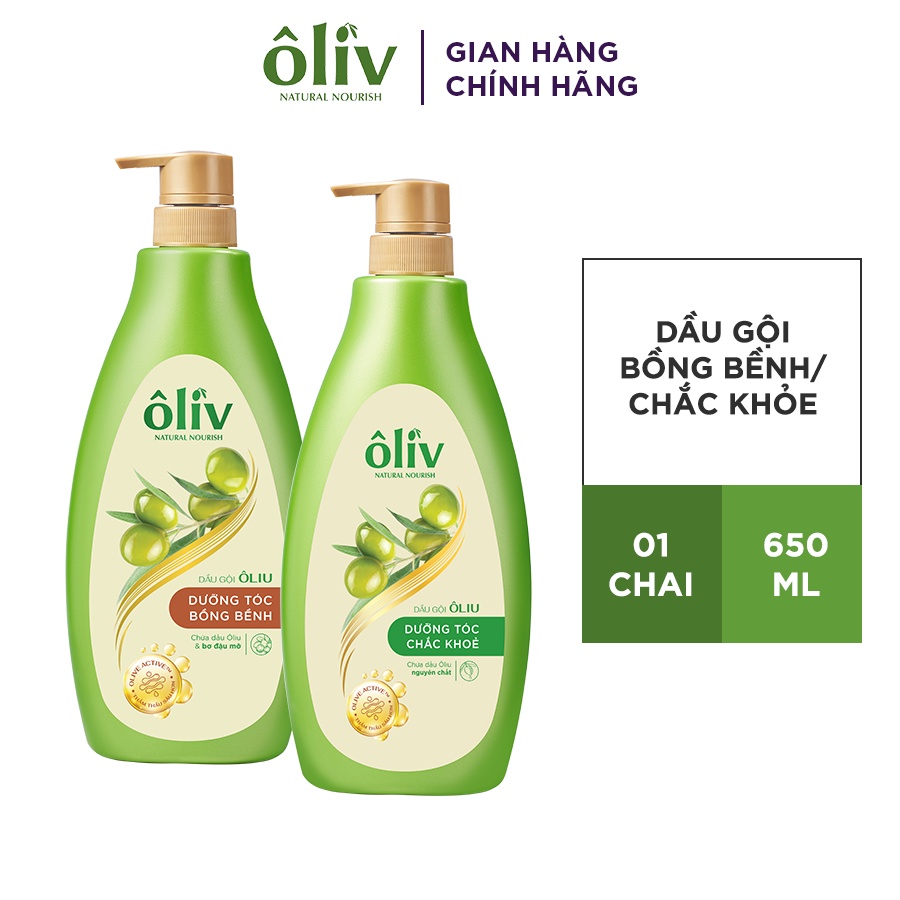 Dầu Gội Dưỡng Tóc Ôliv Bồng Bềnh/Chắc Khỏe 650ml