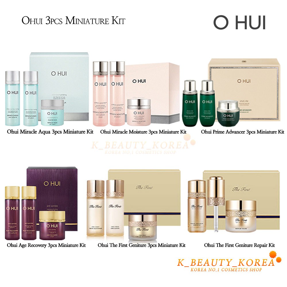 [OHUI] Bộ 3 Sản Phẩm Dưỡng Da 3pcs Miniature Kit Skin Care