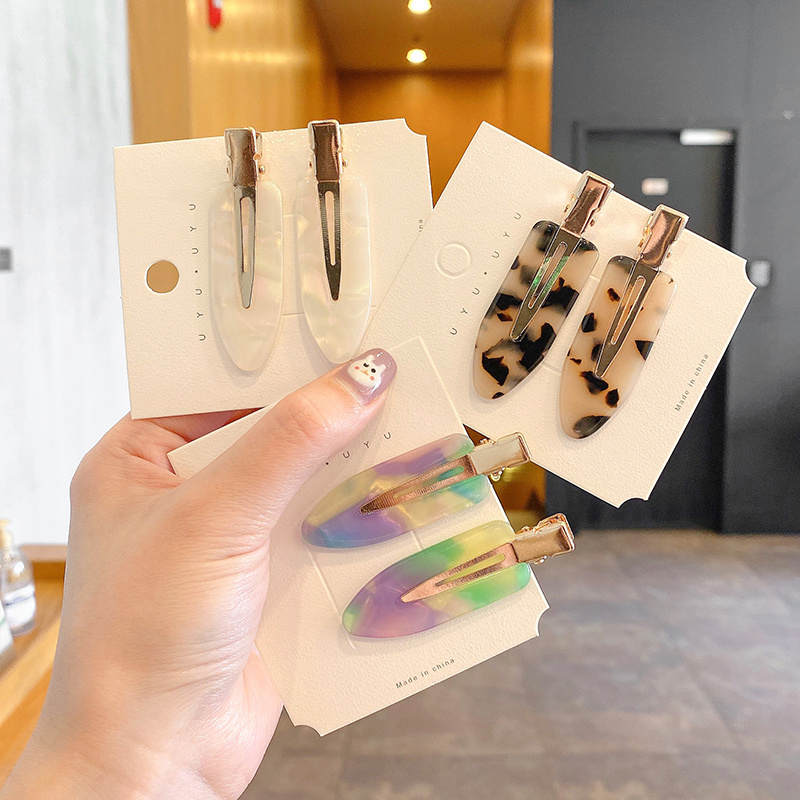 Kẹp Tóc Nữ Màu Sắc Dễ Thương Theo Phong Cách Hàn Quốc Sành Điệu