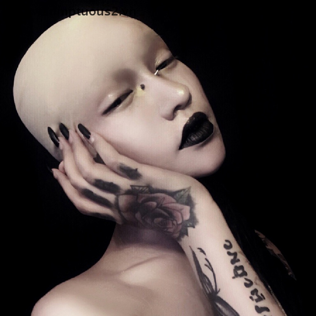 [Hàng mới về] Tóc giả hói đầu vui nhộn latex da giả hóa trang thích hợp cho mọi giới tính