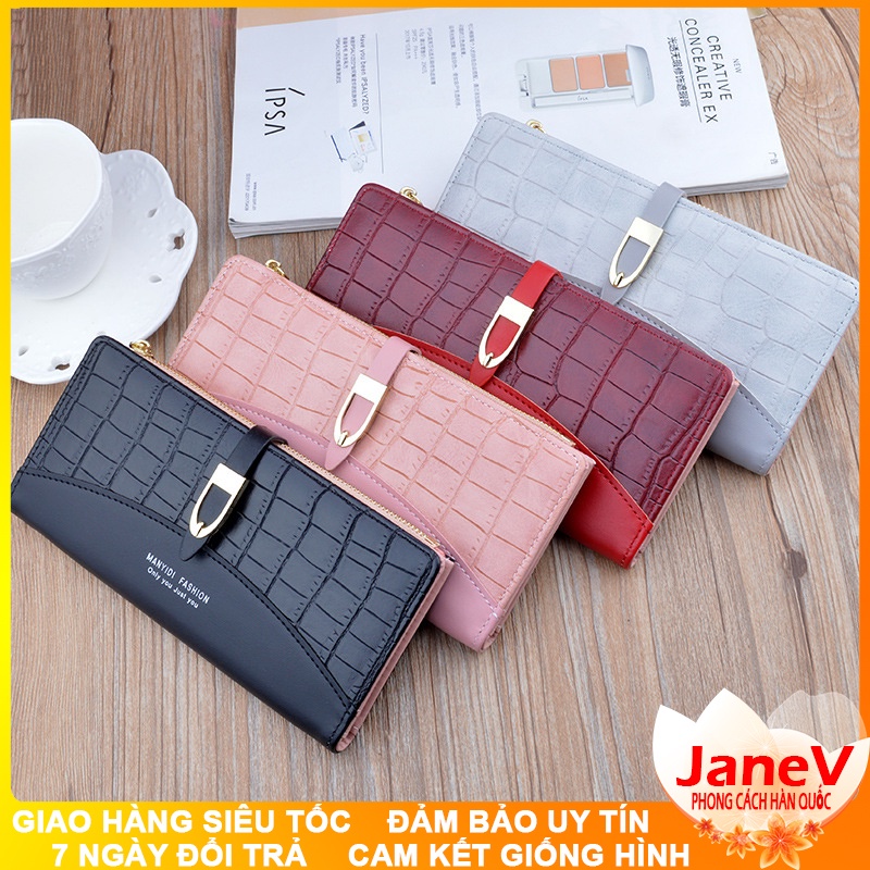 Ví Nữ Dài Cầm Tay Cao Cấp Sang Trọng Phong Cách Hàn Quốc TVNN395