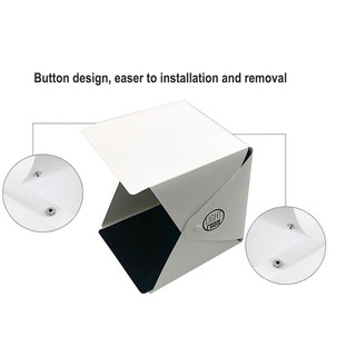 40x40x40cm Portable Mini Folding Studio Photography Backdrops Softbox LED Light Box