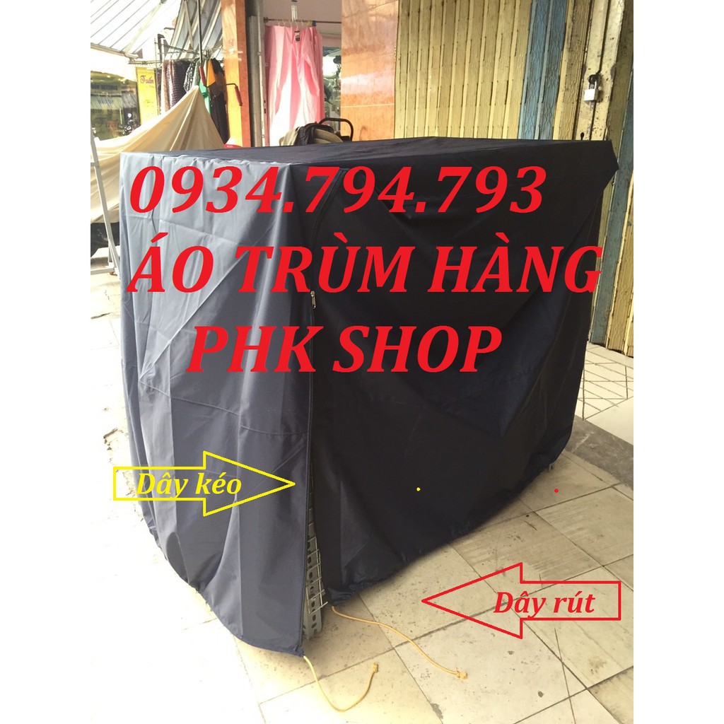 Bạt phủ trùm hàng đa năng vải dù không thấm nước phk shop