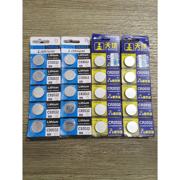 Vỉ 5 Viên Pin Sắt Tròn - Lithium Battery Dùng Cho Remote Xe Hơi ,Xe Máy, Cân Điện Tử...