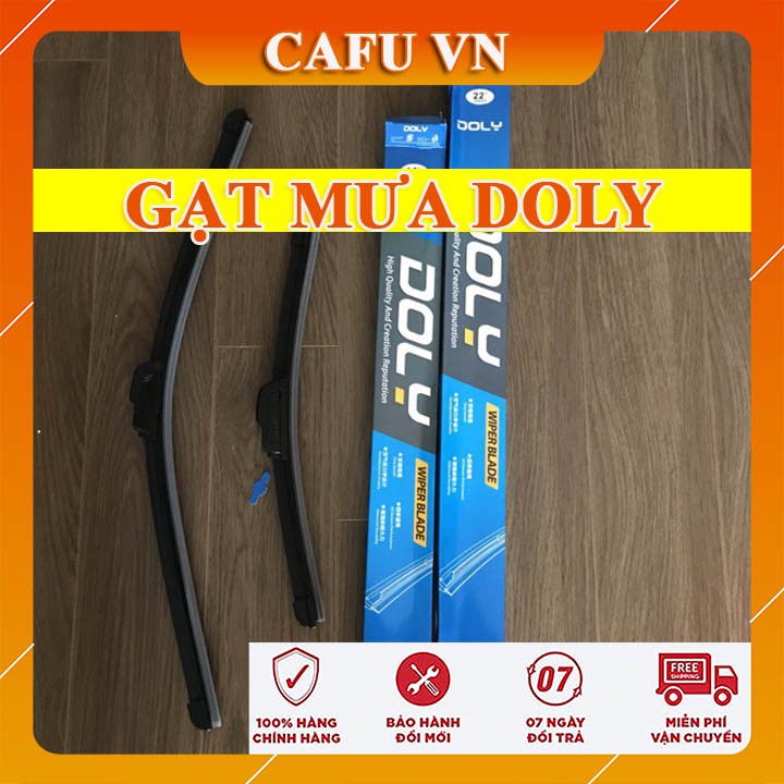 Gạt mưa chổi gạt mưa, lưỡi gạt mưa, gạt kính silicon siêu sạch Doly - giá 1 cái - CAFU VN