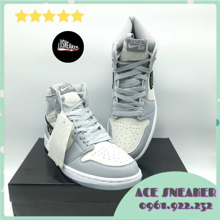 [ Jordan panda ] Giày jordan cổ cao Xám FULL BOX BILL Giầy thể thao nam nữ, Giày sneaker nữ