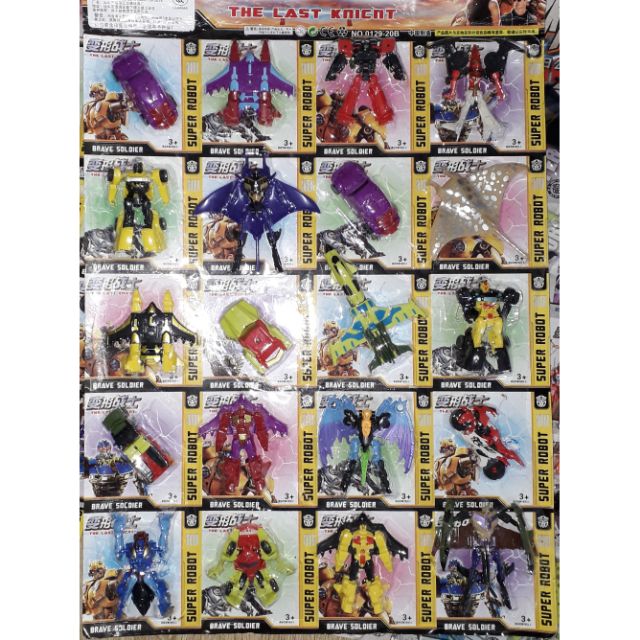 Sét 10 mô hình lắp ráp xe và máy bay bằng nhựa biến hình thành Super Robot MS0129_20A hoặc 20B