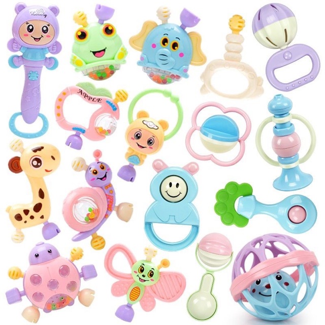 ĐỒ CHƠI XÚC XẮC 7 MÓN AN TOÀN CHO BÉ