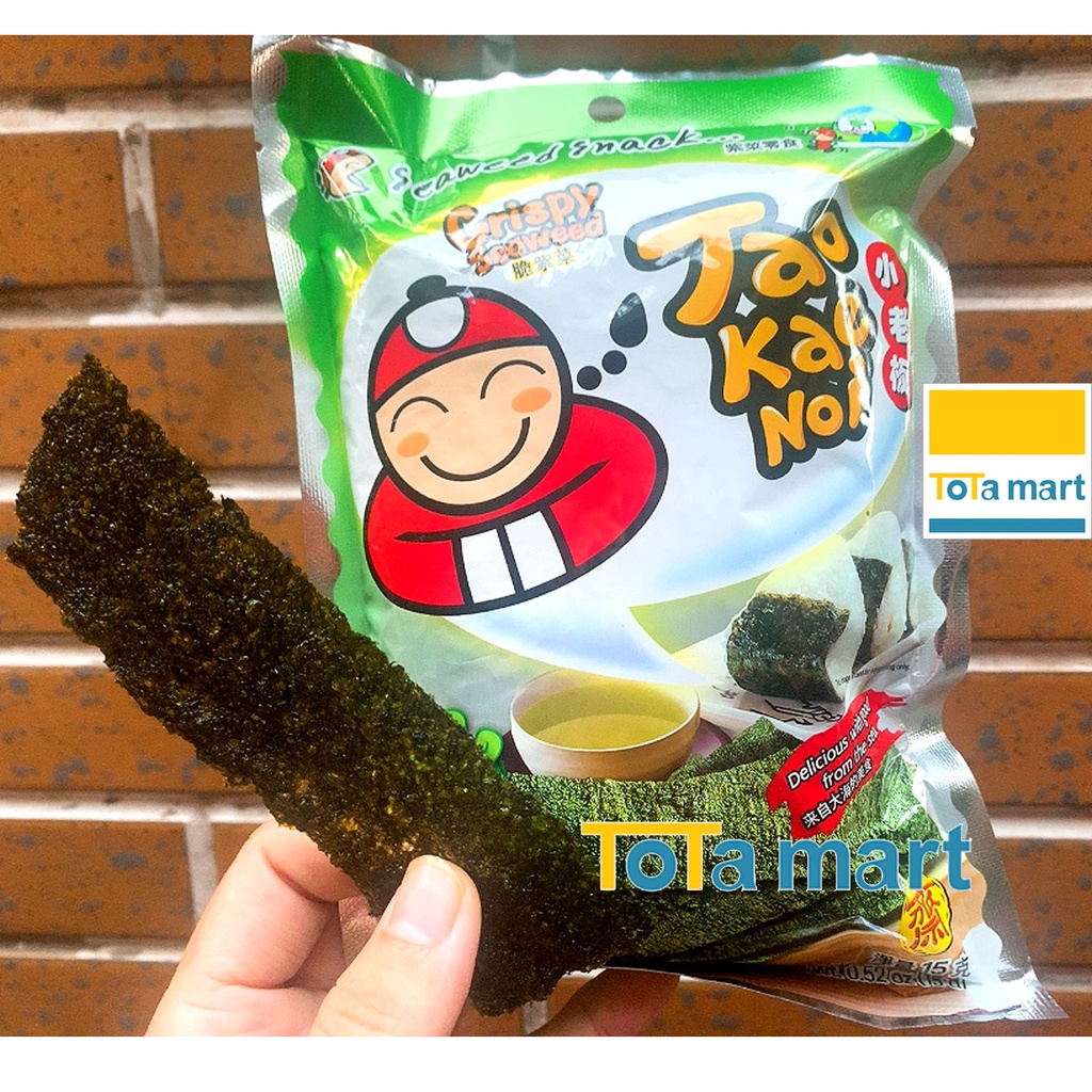 hsd 09 2023 Snack rong biển giòn CRISPY SEAWEED Taokaenoi gói 15g