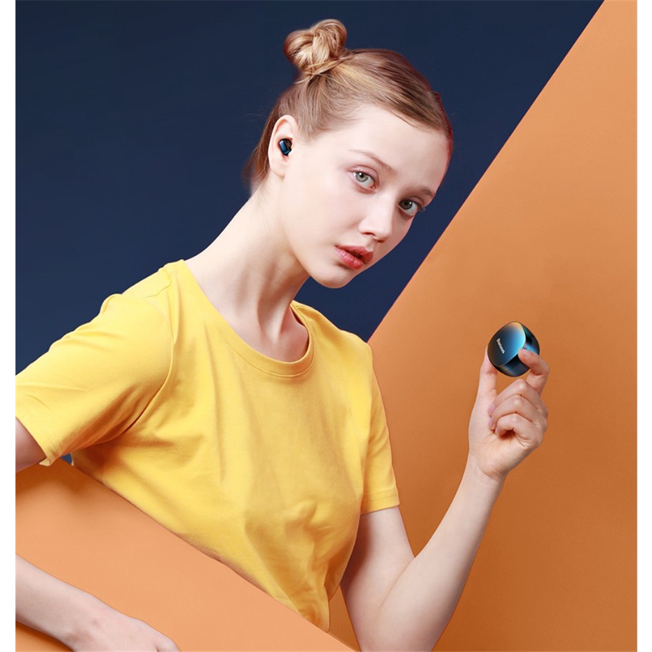 Tai nghe Bluetooth Baseus Encok WM01 V5.3, Âm thanh nổi, Chống ồn - Hãng phân phối