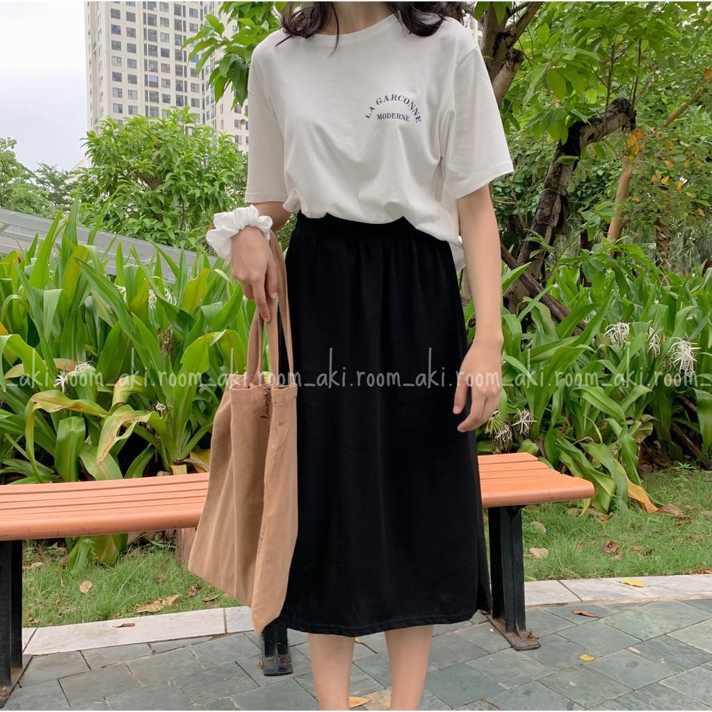 [Mã WAMT10K giảm 10K đơn 0K] Chân váy thun suông trơn xẻ sau | BigBuy360 - bigbuy360.vn