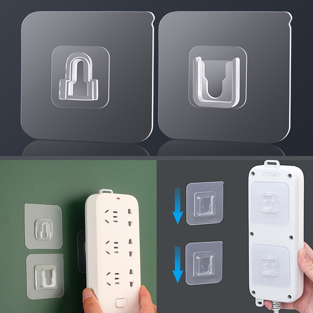 Móc Treo Đồ Dán Tường Tự Dính Hai Mặt Đa Năng Chống Thấm Nước Không Để Lại Dấu Vết