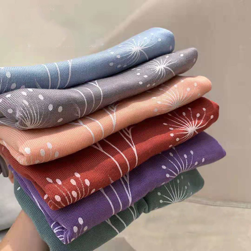 Áo len kiểu đẹp nữ trung niên tay dài 4 màu hàng kiểu đẹp sang trọng tặng mẹ, họa tiết hoa bồ công anh
