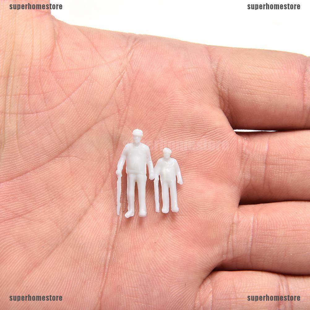 Set 100 Mô Hình Người Không Sơn Màu Trắng Tỉ Lệ 1: 100