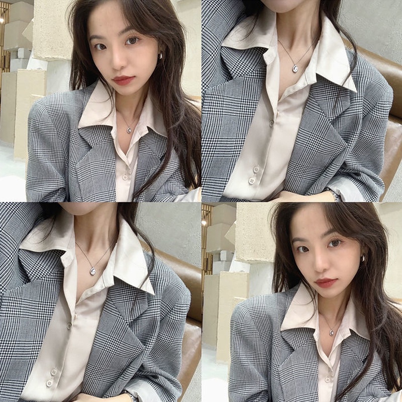 Áo Sơ Mi Tay Dài Màu Sắc Thời Trang Dành Cho Nữ