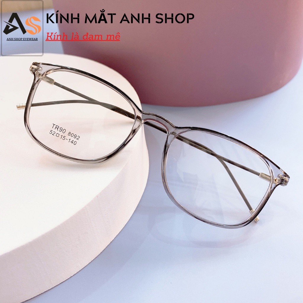 Kính tròn bầu nhỏ chất liệu nhựa dẻo càng kính kim loại tăm nhiều màu sắc 8092