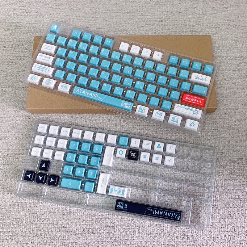 EVA00 PROTOTYPE Keycaps XDA Cấu hình EVA Ayanami Rei Anime PBT Dye Phụ Bàn phím cơ học Keycaps