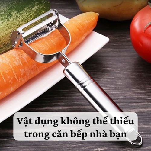 [SALE] Dụng cụ nạo 🥒 Nạo rau củ quả inox cao cấp không hoen gỉ đa năng thiết kế 3 trong 1 tiện dụng siêu sắc giá rẻ