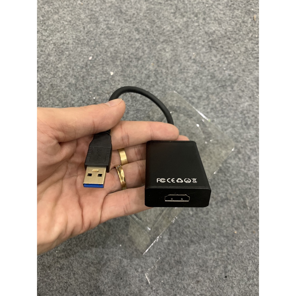 Cáp chuyển đổi USB 3.0 to HDMI và VGA  Adapter Auto Driver