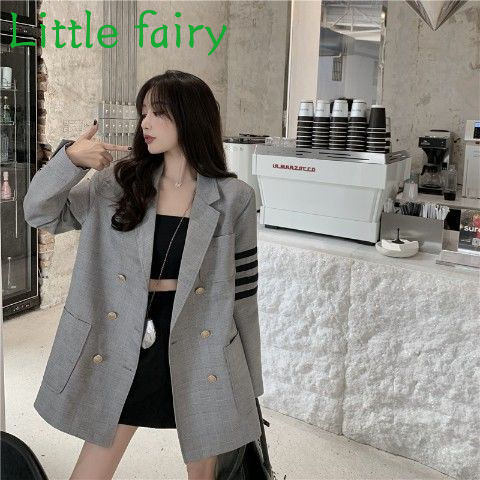 🌈Little fairy🌸Mùa xuân mới tất cả các trận đấu phù hợp với bạn trai phong cách phù hợp với áo khoác nữ tính khí lỏng giữa chiều dài phù hợp với dài tay xu hướng hàng đầu